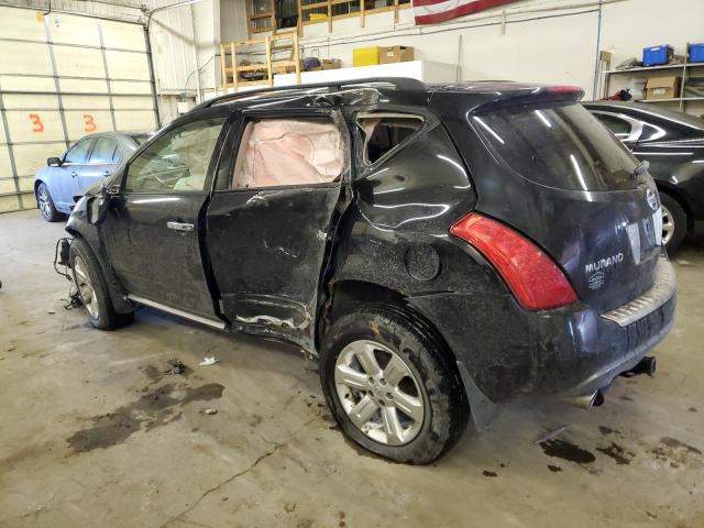 JN8AZ08W27W626101 - 2007 NISSAN MURANO SL BLACK photo 2