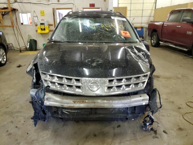 JN8AZ08W27W626101 - 2007 NISSAN MURANO SL BLACK photo 5