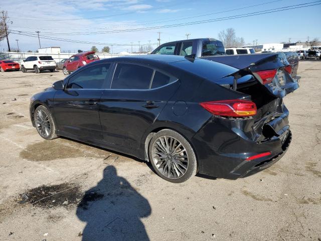 KMHD04LB9JU718884 - 2018 HYUNDAI ELANTRA SPORT BLACK photo 2