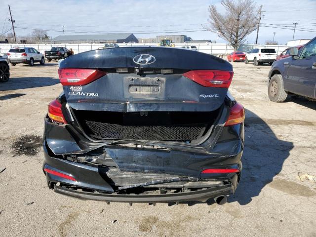 KMHD04LB9JU718884 - 2018 HYUNDAI ELANTRA SPORT BLACK photo 6