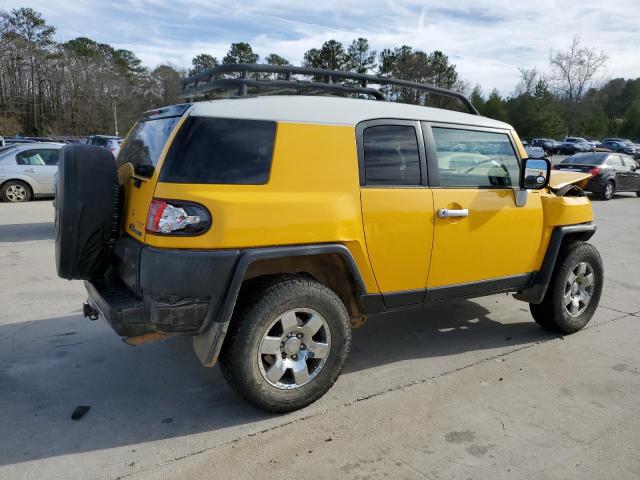 JTEBU11F770011671 - 2007 TOYOTA FJ CRUISER YELLOW photo 3