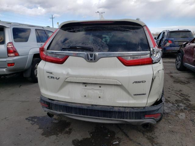 5J6RW2H92HL003720 - 2017 HONDA CR-V TOURING WHITE photo 6