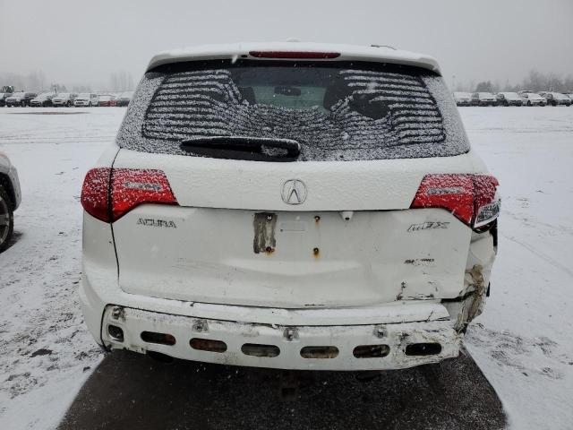 2HNYD28629H001455 - 2009 ACURA MDX TECHNOLOGY WHITE photo 6