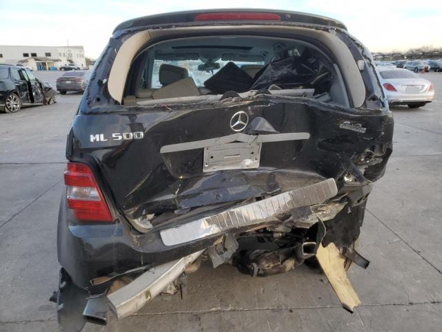 4JGBB75E96A043704 - 2006 MERCEDES-BENZ ML 500 BLACK photo 6