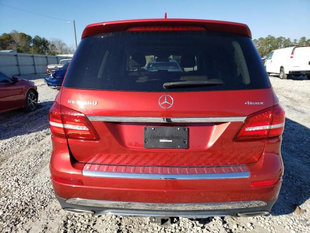 4JGDF6EE3KB231517 - 2019 MERCEDES-BENZ GLS 450 4MATIC RED photo 6