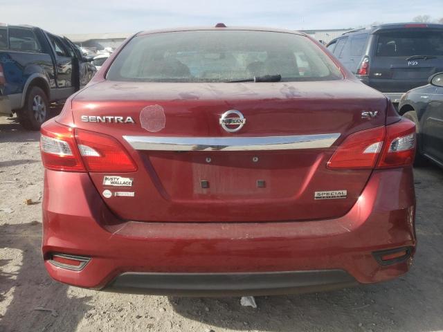 3N1AB7AP5KY361089 - 2019 NISSAN SENTRA S RED photo 6