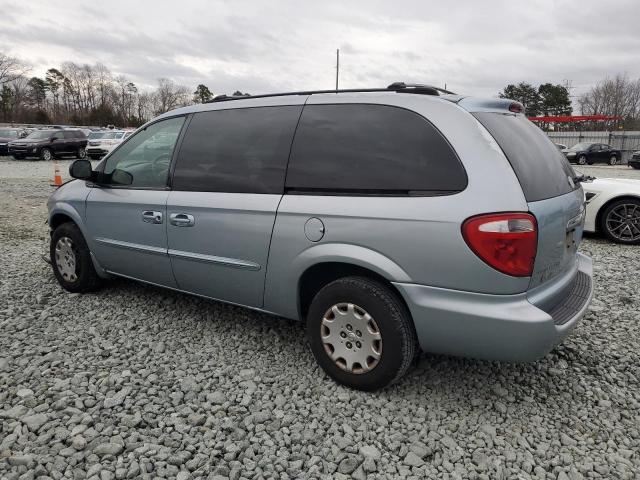 2C8GP44343R241719 - 2003 CHRYSLER TOWN & COU LX BLUE photo 2