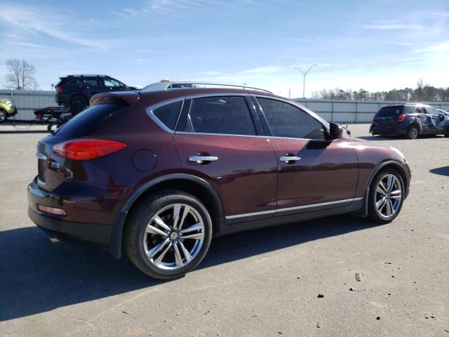 JN1AJ0HP7BM800683 - 2011 INFINITI EX35 BASE MAROON photo 3