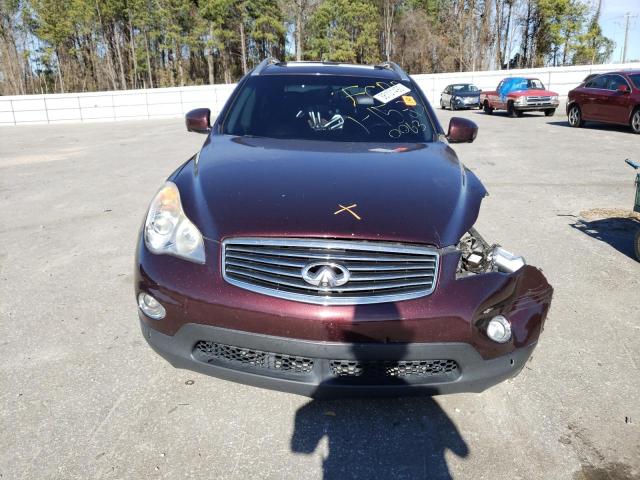 JN1AJ0HP7BM800683 - 2011 INFINITI EX35 BASE მუქწითელი ფოტო 5