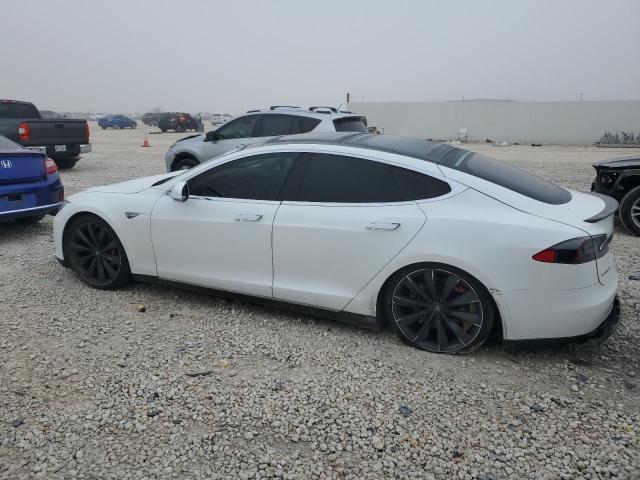 5YJSA1DP9DFP06474 - 2013 TESLA MODEL S WHITE photo 2