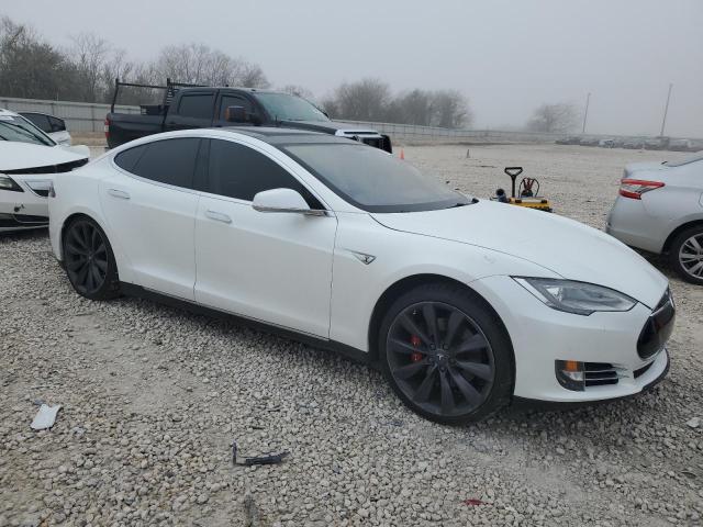 5YJSA1DP9DFP06474 - 2013 TESLA MODEL S WHITE photo 4