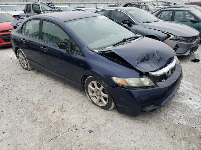 19XFA16539E011367 - 2009 HONDA CIVIC LX BLUE photo 4