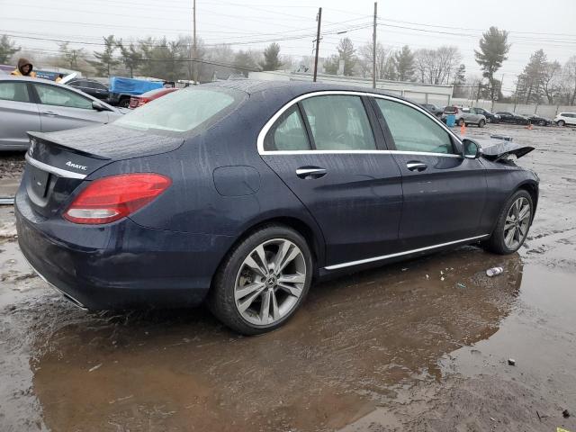 55SWF4KB3JU254401 - 2018 MERCEDES-BENZ C 300 4MATIC BLUE photo 3