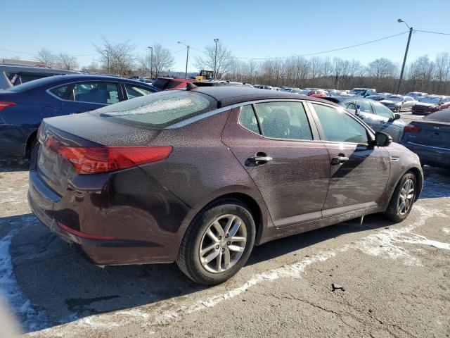 5XXGM4A7XDG133262 - 2013 KIA OPTIMA LX MAROON photo 3