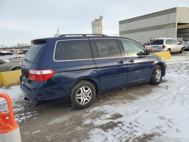 5FNRL38767B037857 - 2007 HONDA ODYSSEY EXL BLUE photo 3