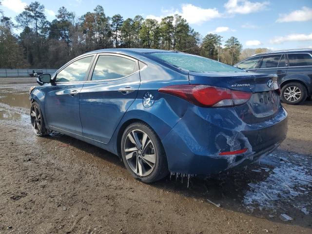 KMHDH4AE2EU204676 - 2014 HYUNDAI ELANTRA SE BLUE photo 2