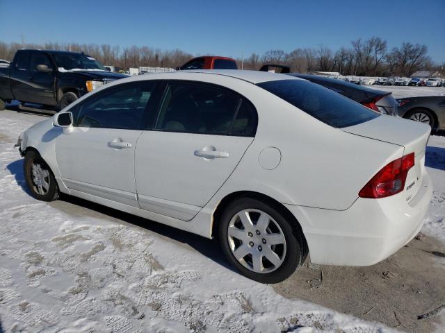 1HGFA16547L050636 - 2007 HONDA CIVIC LX WHITE photo 2