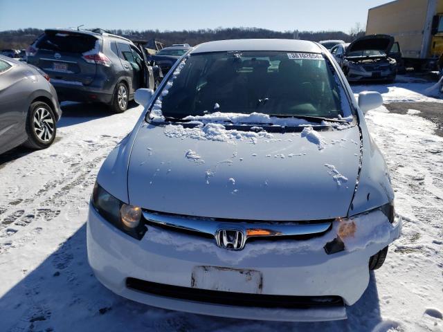 1HGFA16547L050636 - 2007 HONDA CIVIC LX WHITE photo 5