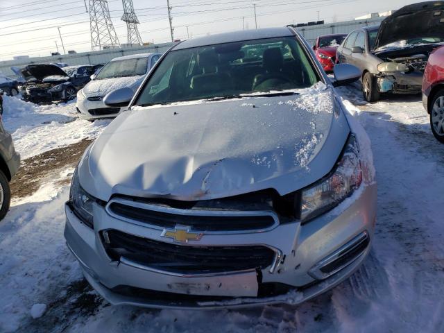 1G1PE5SBXF7261320 - 2015 CHEVROLET CRUZE LT SILVER photo 5