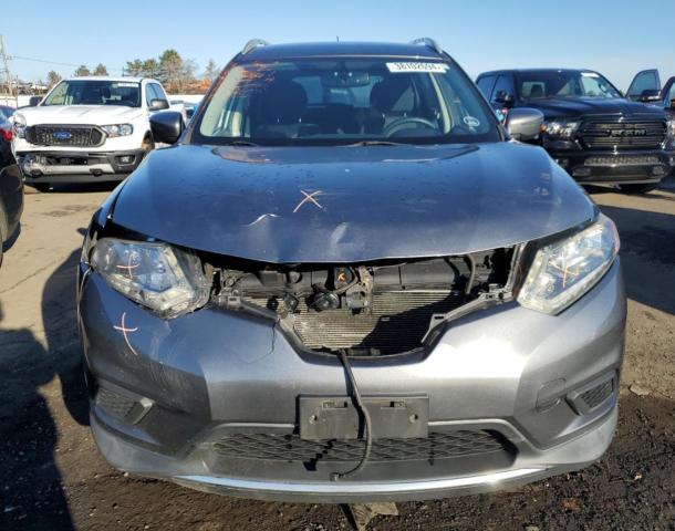 KNMAT2MV6GP638171 - 2016 NISSAN ROGUE S GRAY photo 5