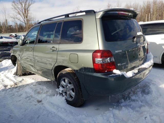 JTEEP21A770223503 - 2007 TOYOTA HIGHLANDER SPORT GREEN photo 2