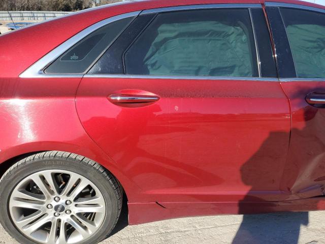 3LN6L2G93DR828367 - 2013 LINCOLN MKZ RED photo 10