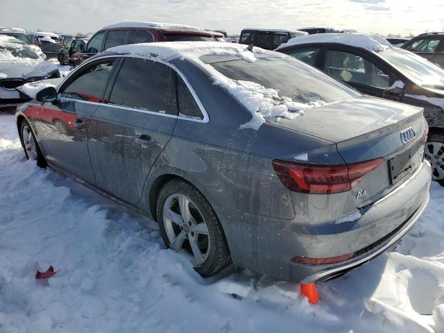 WAUDNAF45KA031645 - 2019 AUDI A4 PREMIUM GRAY photo 2