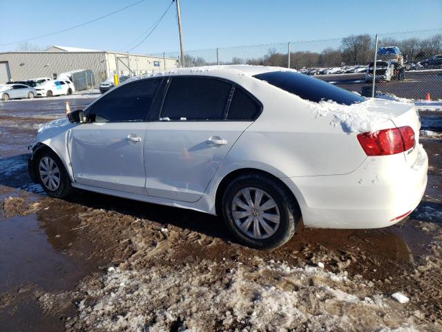 3VW2K7AJ6CM378342 - 2012 VOLKSWAGEN JETTA BASE WHITE photo 2