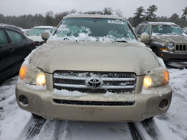 JTEDW21AX60003902 - 2006 TOYOTA HIGHLANDER HYBRID BEIGE photo 5