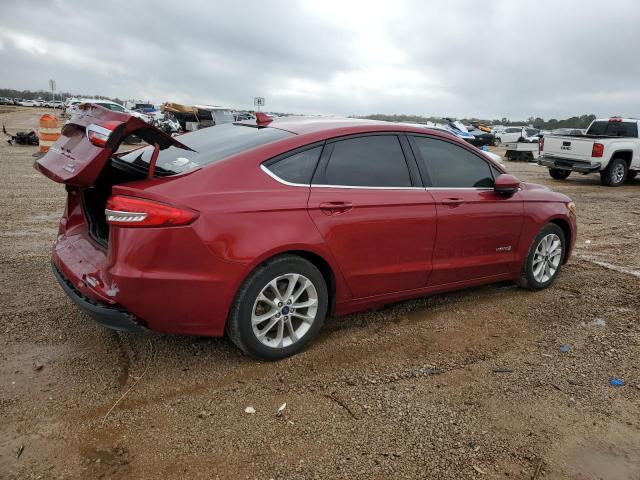 3FA6P0LU1KR205713 - 2019 FORD FUSION SE BURGUNDY photo 3