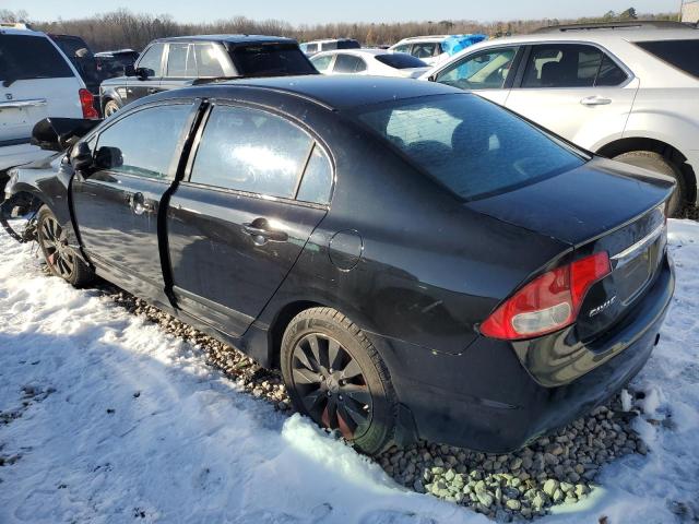 2HGFA168X9H541030 - 2009 HONDA CIVIC EX BLACK photo 2