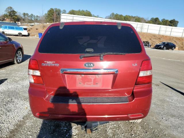 KNDJD735785840087 - 2008 KIA SORENTO EX RED photo 6