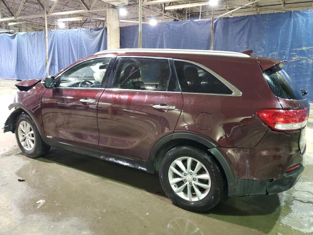 5XYPGDA34JG413786 - 2018 KIA SORENTO LX BURGUNDY photo 2