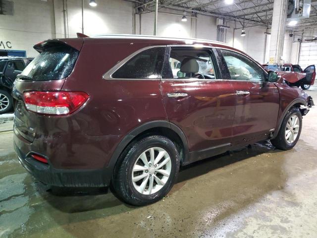 5XYPGDA34JG413786 - 2018 KIA SORENTO LX BURGUNDY photo 3