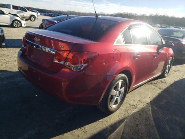 1G1PF5SCXC7196986 - 2012 CHEVROLET CRUZE LT RED photo 3