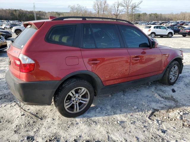 WBXPA93455WD19399 - 2005 BMW X3 3.0I RED photo 3