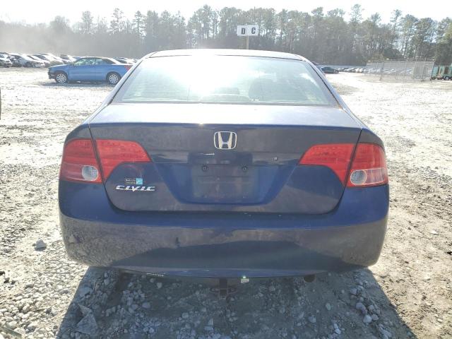 1HGFA155X6L091689 - 2006 HONDA CIVIC LX BLUE photo 6