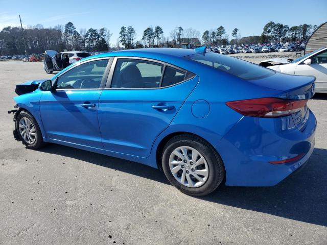 KMHD74LF5HU301206 - 2017 HYUNDAI ELANTRA SE BLUE photo 2