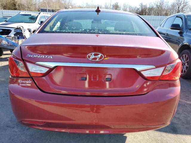 5NPEB4AC0DH801827 - 2013 HYUNDAI SONATA GLS RED photo 6