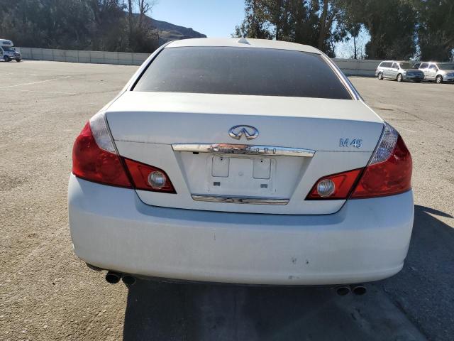 JNKBY01E76M206301 - 2006 INFINITI M45 BASE WHITE photo 6