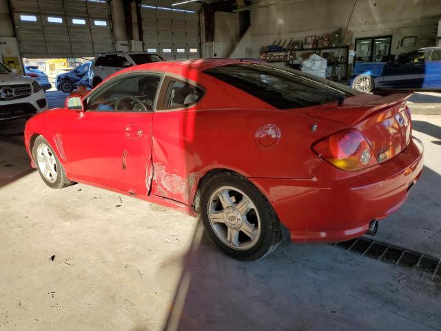 KMHHM65D53U056255 - 2003 HYUNDAI TIBURON RED photo 2