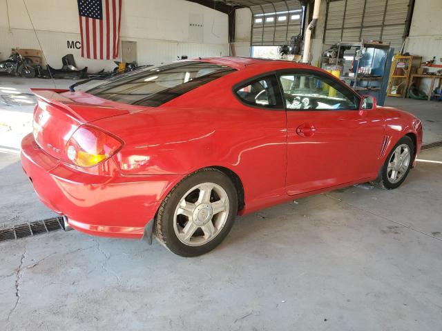 KMHHM65D53U056255 - 2003 HYUNDAI TIBURON RED photo 3