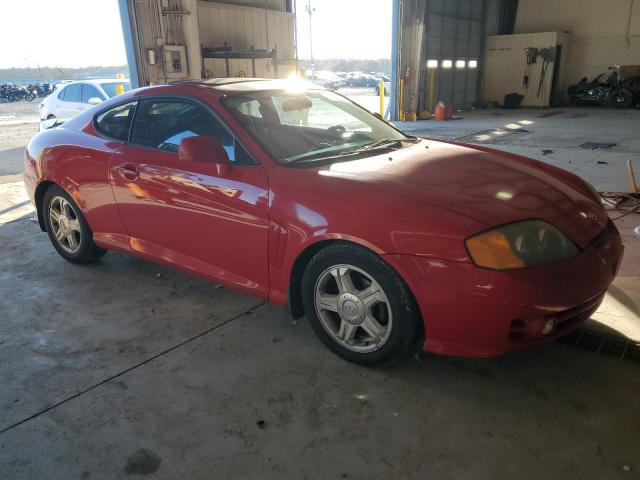 KMHHM65D53U056255 - 2003 HYUNDAI TIBURON RED photo 4