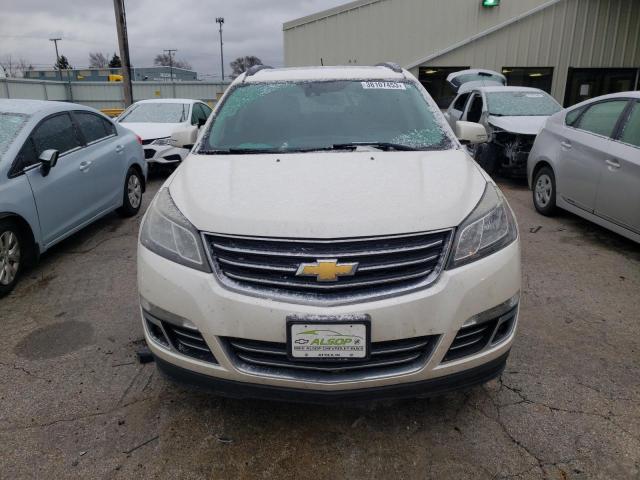 1GNKRJKD7EJ353588 - 2014 CHEVROLET TRAVERSE LTZ WHITE photo 5