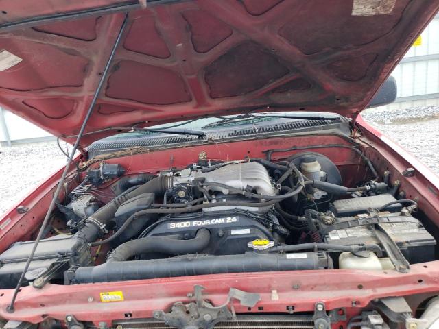5TEGN92N34Z379062 - 2004 TOYOTA TACOMA DOUBLE CAB PRERUNNER RED photo 11