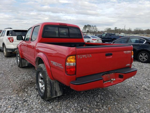 5TEGN92N34Z379062 - 2004 TOYOTA TACOMA DOUBLE CAB PRERUNNER RED photo 2