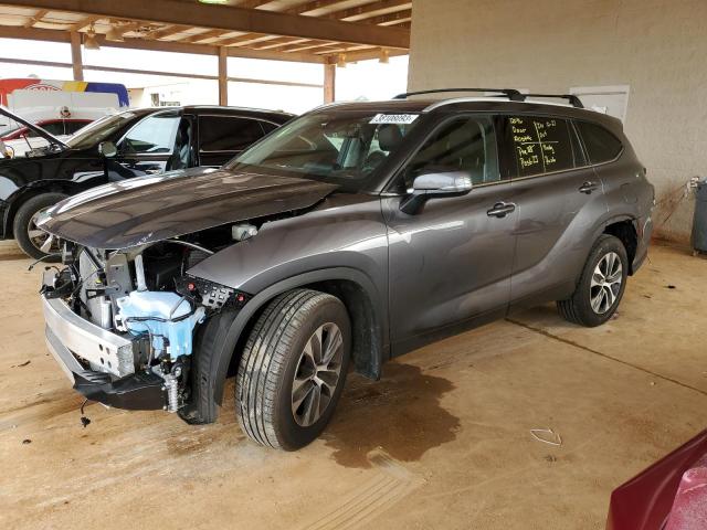 5TDGZRBH8NS587001 - 2022 TOYOTA HIGHLANDER XLE 灰色 照片 1