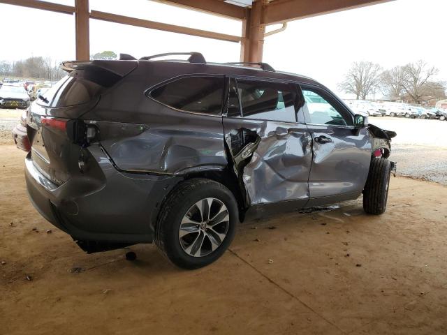 5TDGZRBH8NS587001 - 2022 TOYOTA HIGHLANDER XLE 灰色 照片 3