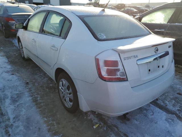 3N1AB6AP2BL611606 - 2011 NISSAN SENTRA 2.0 WHITE photo 2