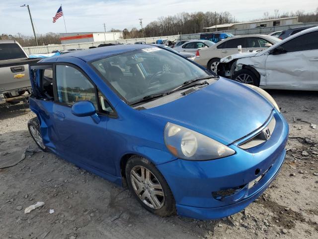 JHMGD38667S037449 - 2007 HONDA FIT S BLUE photo 4